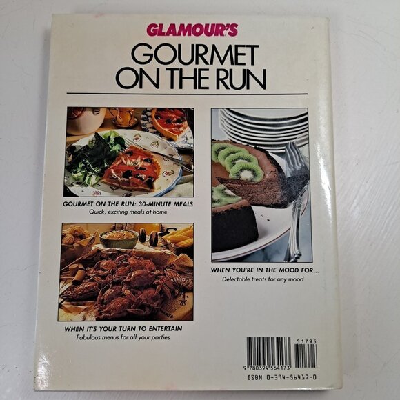 Glamour's Gourmet On The Run Hardcover Cookbook 30 Minute Meals EUC - Picture 2 of 4